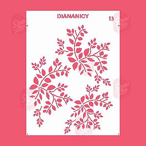 Estêncil Diananicy Nº 13 - Stencil Ramos
