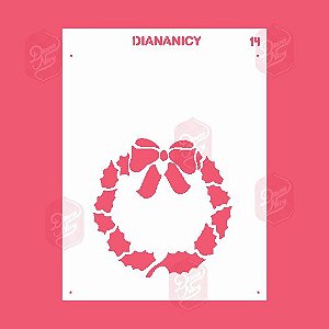Estêncil Diananicy Nº 14 - Stencil Guirlanda