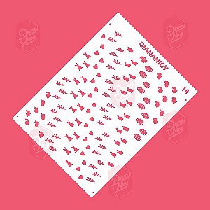 Estêncil Diananicy Nº 18 - Stencil Páscoa Diversos