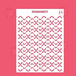 Estêncil Diananicy Nº 24 - Stencil Textura