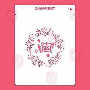 Estêncil Diananicy Nº 45 - Stencil Natal