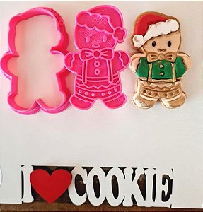 Cortador e Marcador Gingerbread Boy - D240071