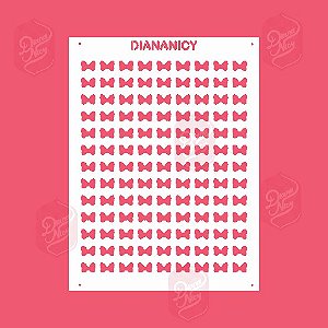 Estêncil Diananicy Nº 124 - Stencil LAÇO