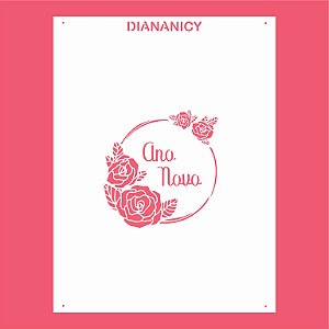 Estêncil Diananicy Nº 133 - Stencil Ano Novo