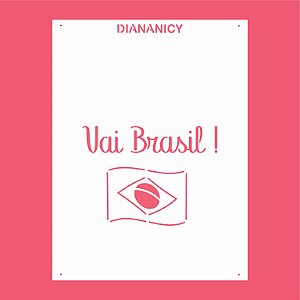 Estêncil Diananicy Nº 130 - Stencil Vai Brasil