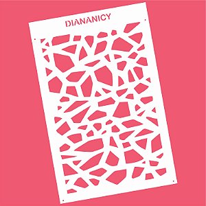 Estêncil Diananicy Nº 73 - Stencil Estampa Girava