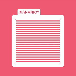 Estêncil Diananicy Nº 167 - Stencil Listrado 2