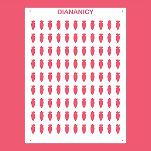 Estêncil Diananicy Nº 193 - Stencil CENOURA