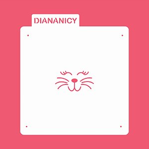 Estêncil Diananicy Nº 185 - Stencil Coelho