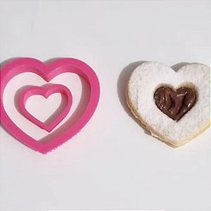 Cortador Linzer Cookie Coração