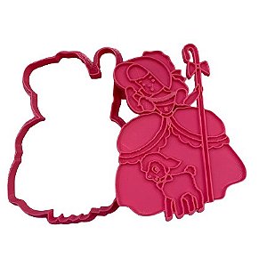 Cortador e Marcador Grande Camponesa Ovelha 13cm
