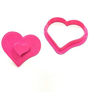 Cortador com Marcador Linzer Coração 6cm