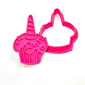 Cortador com Marcador Cookie Unicórnio