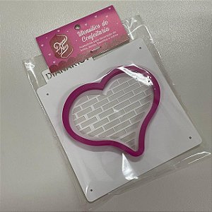 Estêncil Diananicy Nº 298 - Cortador e Stencil Coração Muro do Amor