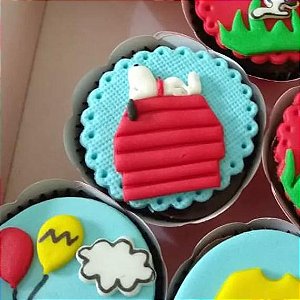Kit Cortador Casinha Snoopy 5cm (para pasta)