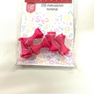 Kit Marcador para Doces/Brigadeiros Duplo Tema Numeral