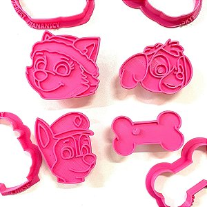 Kit cortador e Marcador Patrulha Canina 6cm - Modelo 1