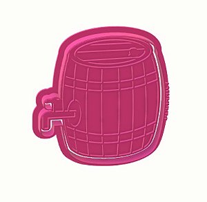 Cortador e marcador barril de chopp 9cm