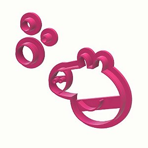 Cortador Peppa Pig cabeça