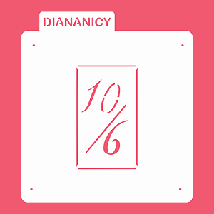 Estêncil Diananicy Nº 95 - Stencil Carta 10/6 Chapeleiro Maluco