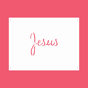 Estêncil Diananicy Nº 197 - Stencil Jesus