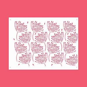 Estêncil Diananicy Nº 207 - Stencil Dente de Leão