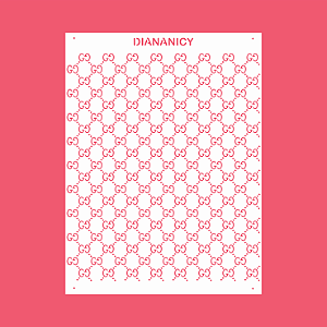 Estêncil Diananicy Nº 244 - Stencil Dolce Gabbana