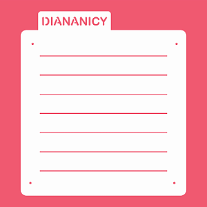 Estêncil Diananicy Nº248  - Stencil Linhas