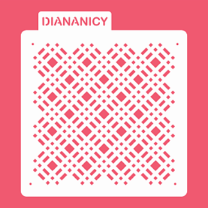 Estêncil Diananicy Nº252  - Stencil Xadrez