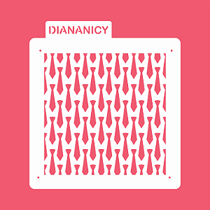 Estêncil Diananicy Nº268 - Stencil Gravatas