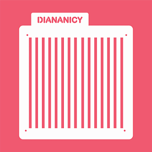 Estêncil Diananicy Nº 67 - Stencil Listras