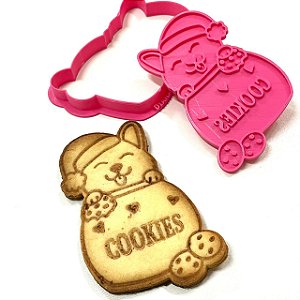 Cortador e Marcador Cachorro Pote Cookies - D240038