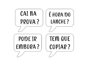 Cortador e Marcador Frases Alunos Escola 6cm