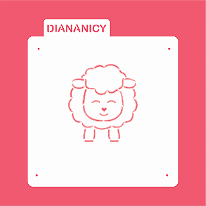 Estêncil Diananicy Nº 319 - Stencil Cordeiro
