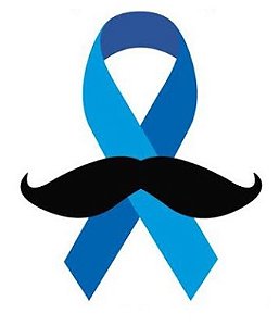 Cortador e Marcador Novembro Azul - Laço Bigode 6cm