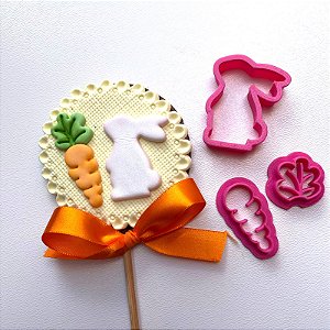 Cortador Coelho com Cenoura (para pasta) D250090