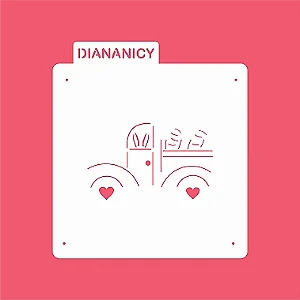 Estêncil Diananicy Nº 337 - Stencil Carrinho Cenoura