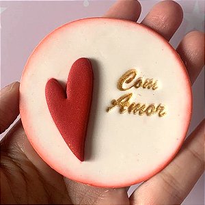 Dupla: Marcador Com Amor + Cortador Coração