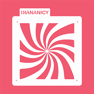 Estêncil Diananicy Nº 373  - Stencil Foco