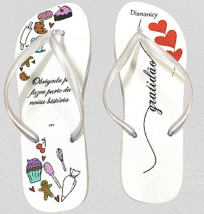 Chinelo Exclusivo - Confeitaria