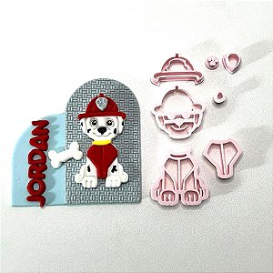 Cortador Patrulha Canina - Marshall 6cm (para pasta)