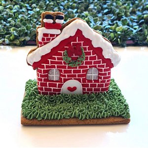 Cortador e Marcador Casinha Noel na chaminé - D240155