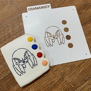 Estêncil Diananicy Nº 467 - Stencil Pintura Knuckles