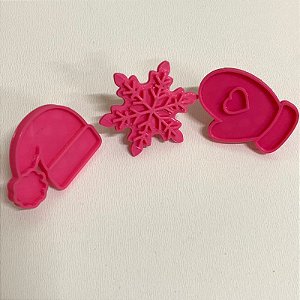 Kit Trio Mini Cortador e Marcador Natal - Modelo2