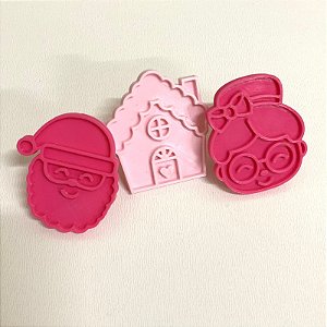 Kit Trio Mini Cortador e Marcador Natal - Modelo3
