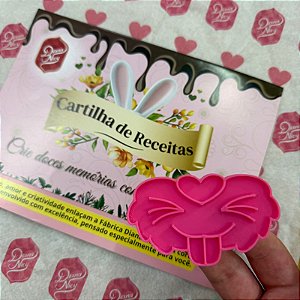Cortador e Marcador Focinho Coelho - D250040 + CARTILHA DE RECEITAS