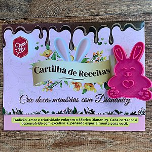 Cortador e Marcador Coelho Fofucho + COM CARTILHA DE RECEITAS DE PRESENTE  - D250065