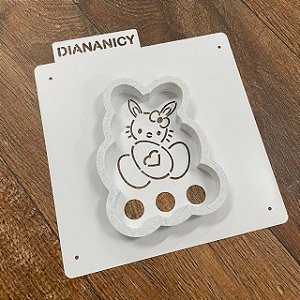 Estêncil Diananicy Nº 462 - Stencil e Cortador Pintura Coelha Ovos