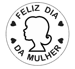 Cortador e Marcador Feliz Dia da Mulher 6cm