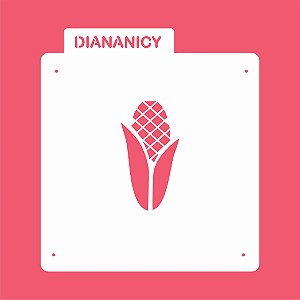 Estêncil Diananicy Nº 476 - Stencil Espiga de Milho